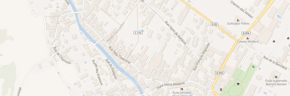 Plan du 25C Rue Henri de Bahèzre à Nuits-Saint-Georges