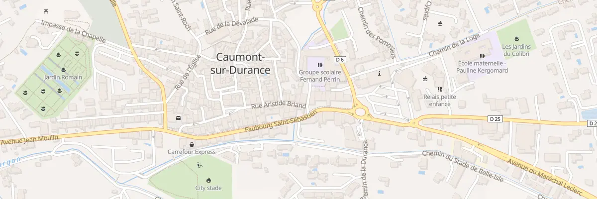 Plan du 30 Rue Aristide Briand à Caumont-sur-Durance
