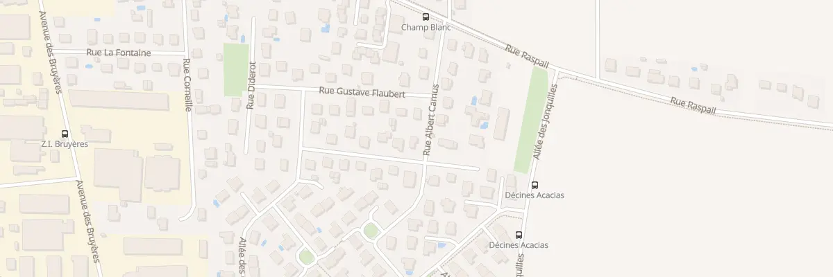 Plan du 10 Rue Albert Camus à Décines-Charpieu