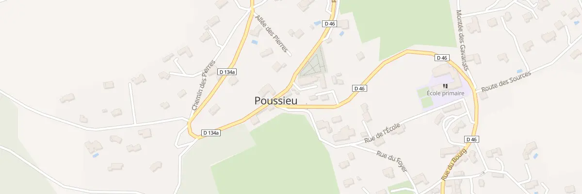 Plan du 990 Rte du Haut de Poussieu à Bellegarde-Poussieu