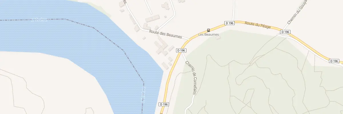 Plan du 9000 Rte des Beaumes à Châteauneuf-sur-Isère
