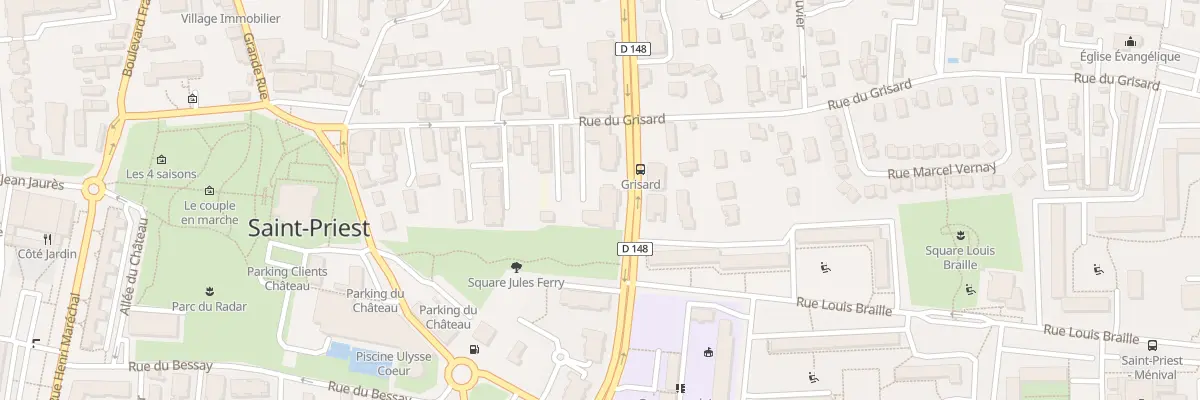 Plan du 24 Rue Jules Ferry à Saint-Priest