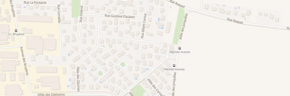 Plan du 16 Rue Alexandre Dumas à Décines-Charpieu