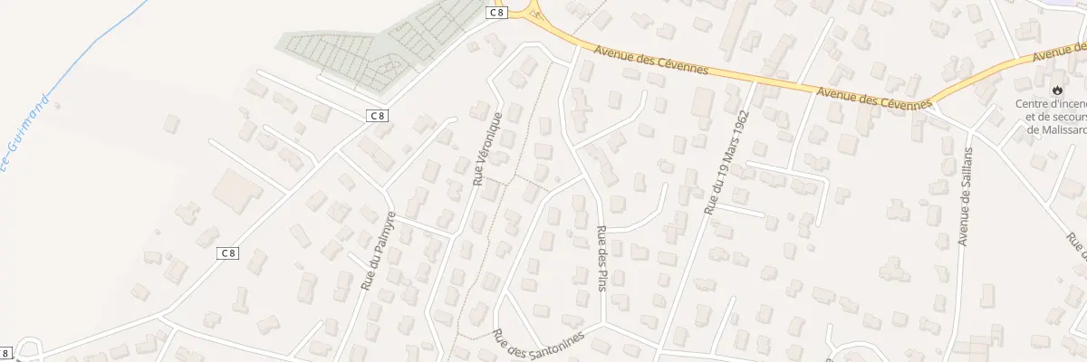 Plan du 2 Rue des Santonines à Malissard