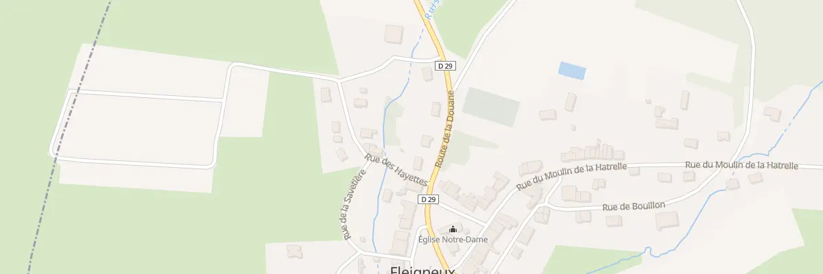 Plan du 3 Rte de la Douane à Fleigneux