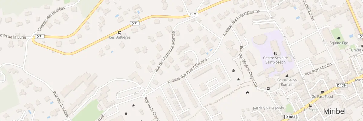 Plan du 3 Av des Pres Celestin à Miribel