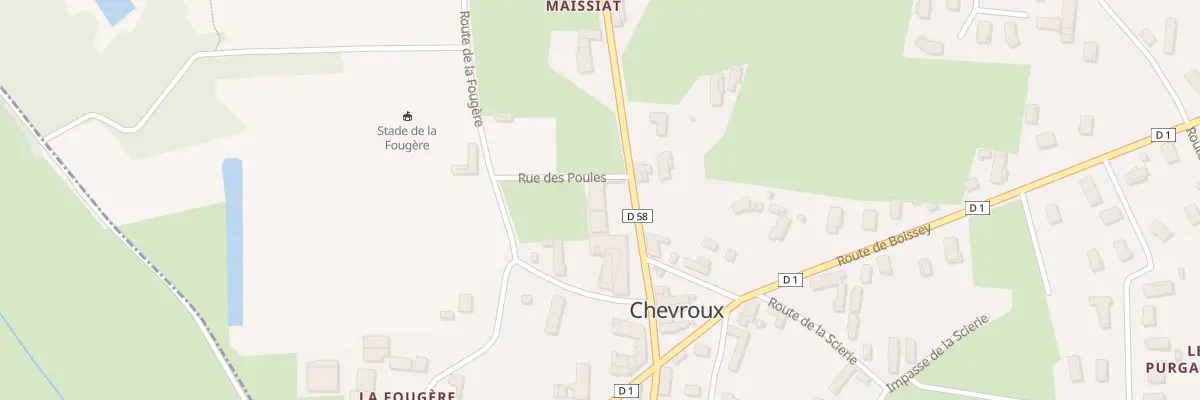 Plan du 137 Rte de Pont de Vaux à Chevroux