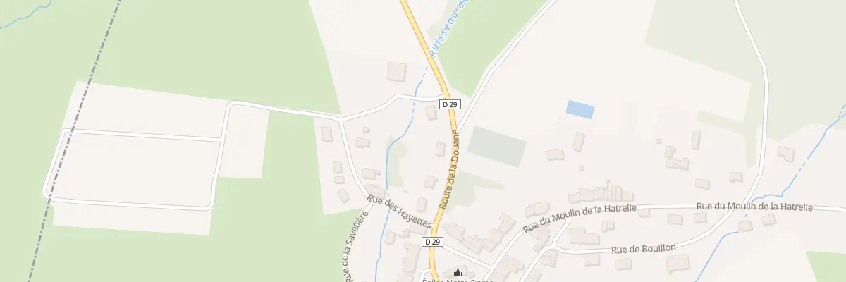 Plan du 5 Rte de la Douane à Fleigneux