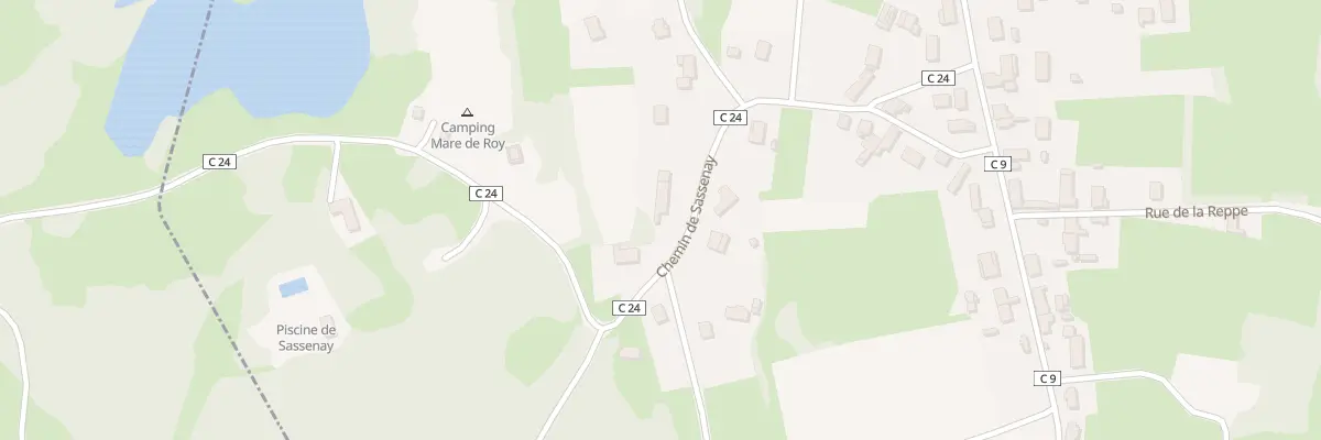Plan du 10 Che de Sassenay à Gergy