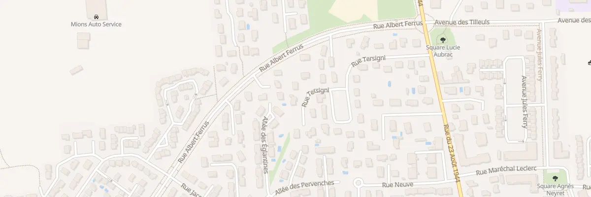Plan du 9002 Rue Guiseppe Tersigni à Mions