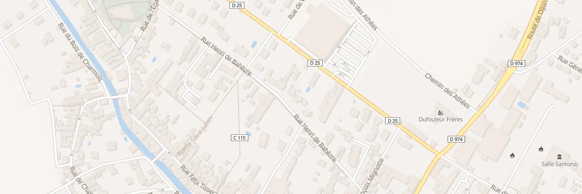Plan du 22 Rue Henri de Bahèzre à Nuits-Saint-Georges