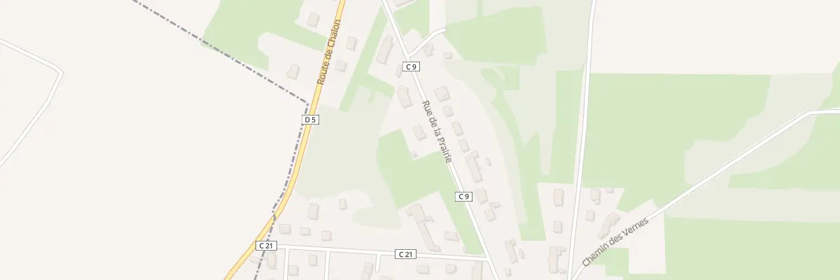 Plan du 8 Rue de la Prairie à Gergy