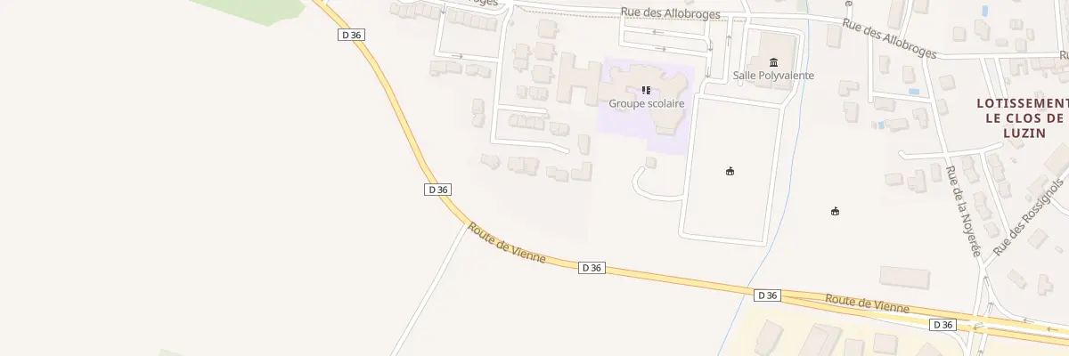 Plan du 304 Ouyassieres à Luzinay