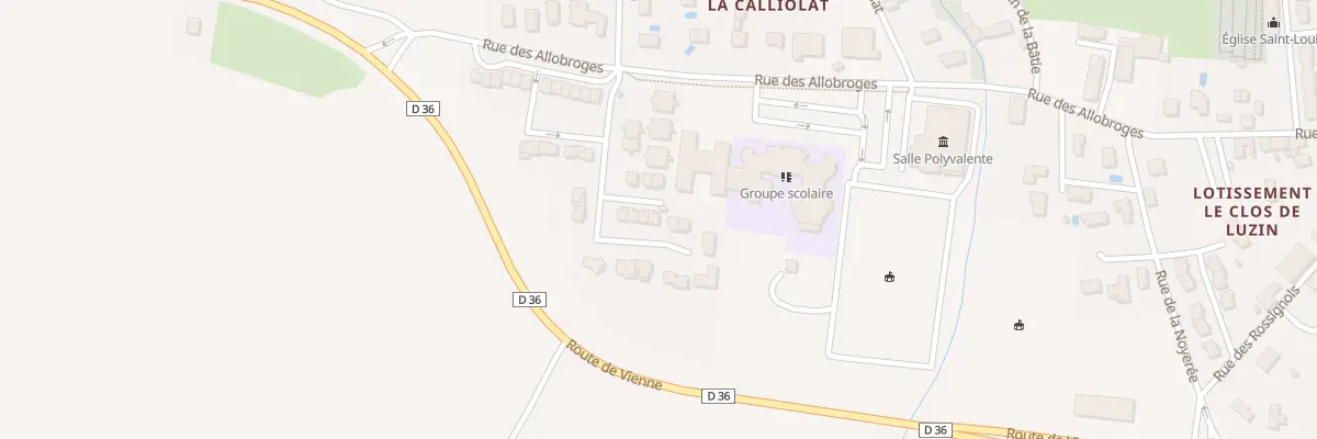 Plan du 204 Rue des Allobroges à Luzinay