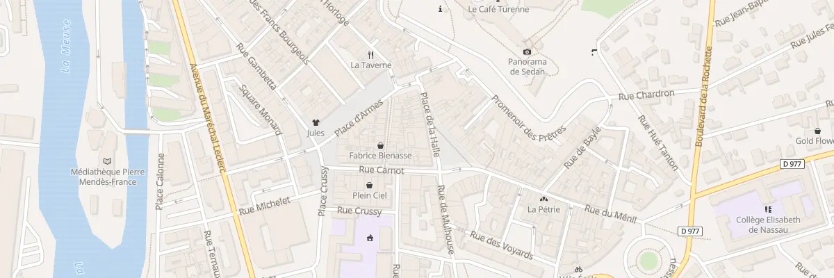 Plan du 18 Pl de la Halle à Sedan