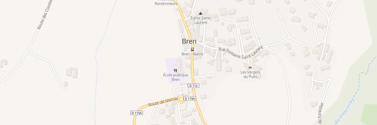 Plan du 91 Rue Jean-Claude Perrossier à Bren