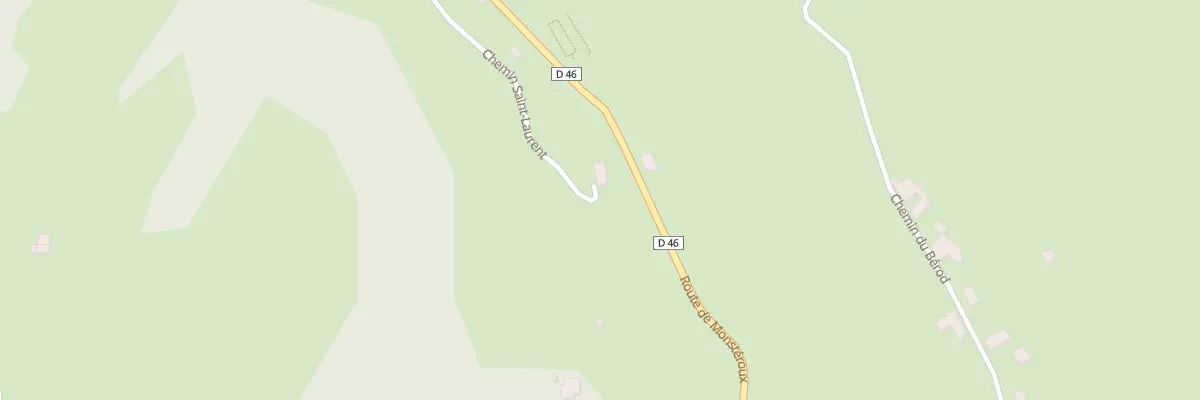 Plan du 264 Che Saint Laurent à Monsteroux-Milieu