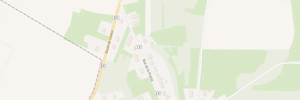 Plan du 11 Rue de la Prairie à Gergy