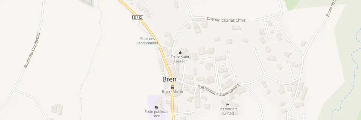 Plan du 40 Rue de l’Eglise à Bren
