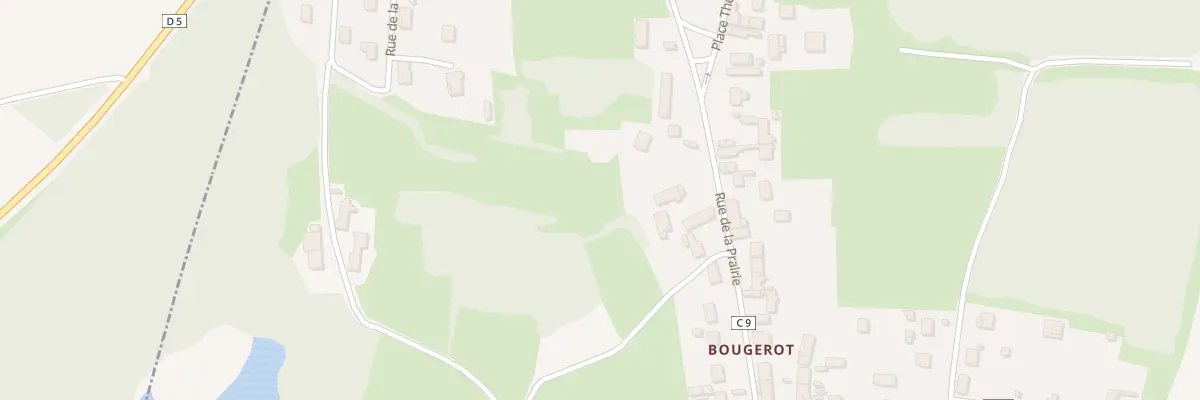 Plan du 28 Rue de la Prairie à Gergy