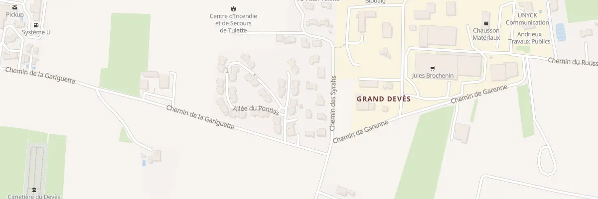 Plan du 5603 Grand Deves à Tulette