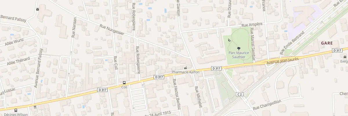 Plan du 5 Rue Nungesser à Décines-Charpieu