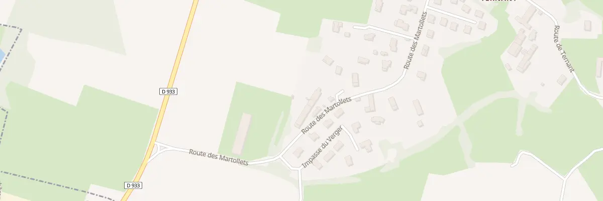 Plan du 1156 Vc Creux Gonin Ternant à Saint-Bénigne