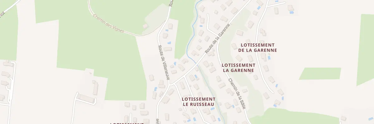 Plan du 79 Rte de la Garenne à Luzinay