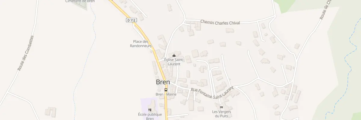 Plan du 43 Rue de l’Eglise à Bren