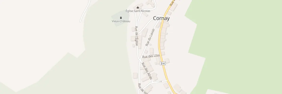 Plan du 2 Rue de l’Eglise à Cornay