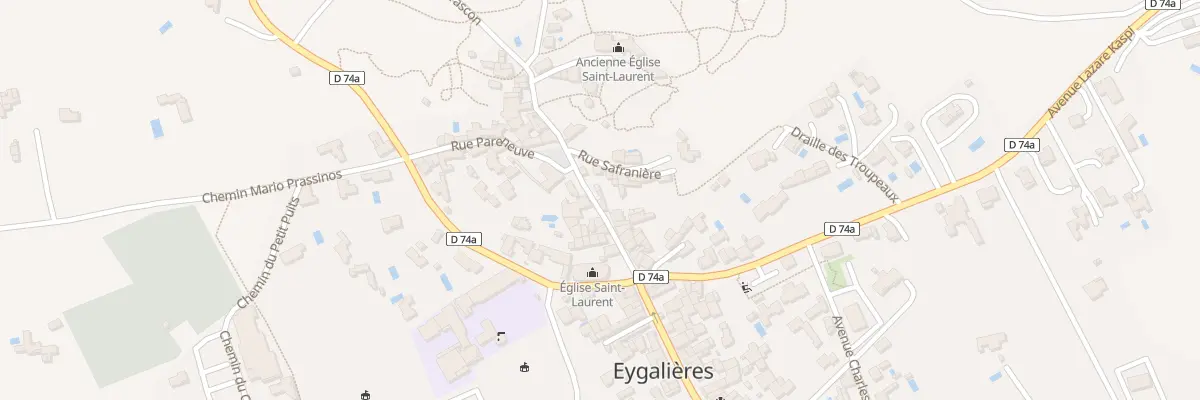 Plan du 5108 Rue du Docteur Roque à Eygalières
