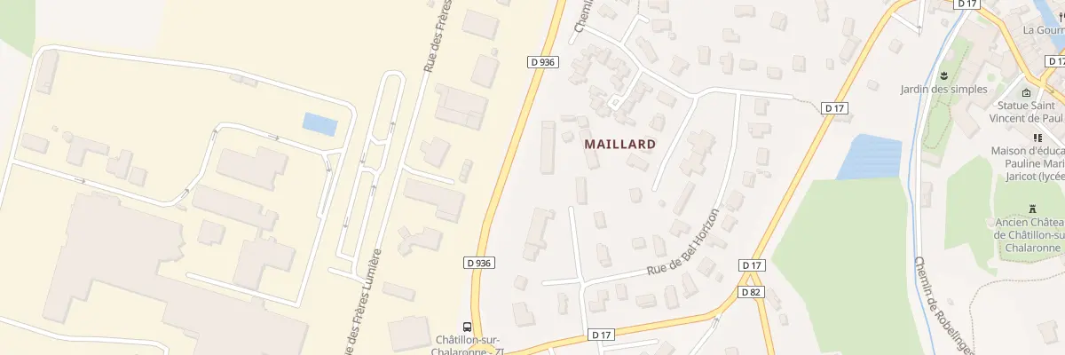 Plan du 106 Imp de Maillard à Châtillon-sur-Chalaronne