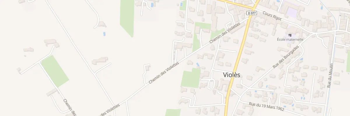 Plan du 254 Che des Violettes à Violès