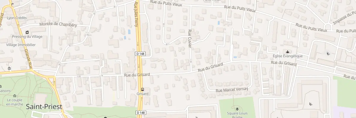 Plan du 27 Rue du Grisard à Saint-Priest