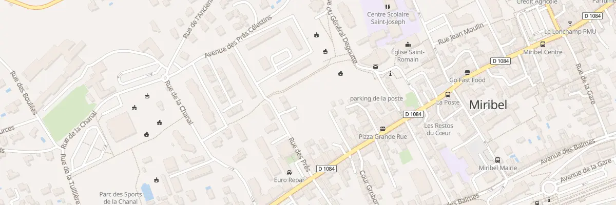 Plan du 72 Rue des Pres à Miribel