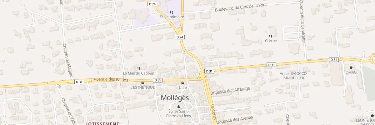 Plan du 5300 Rue Grand’Rue à Mollégès