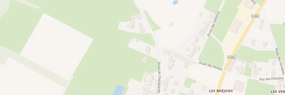 Plan du 387 Vc du Bas de Chamerande à Saint-Bénigne