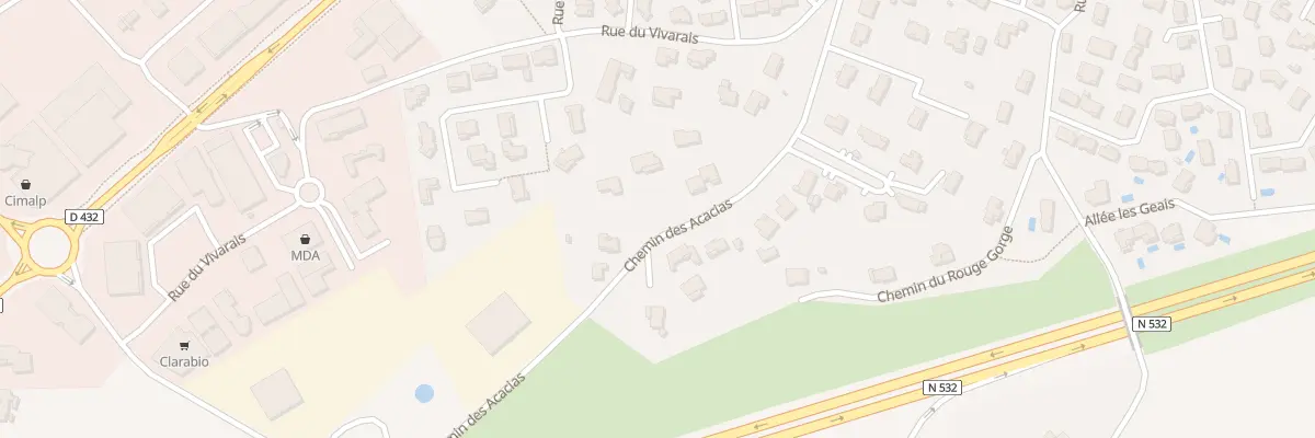Plan du 10A Che des Acacias à Saint-Marcel-lès-Valence