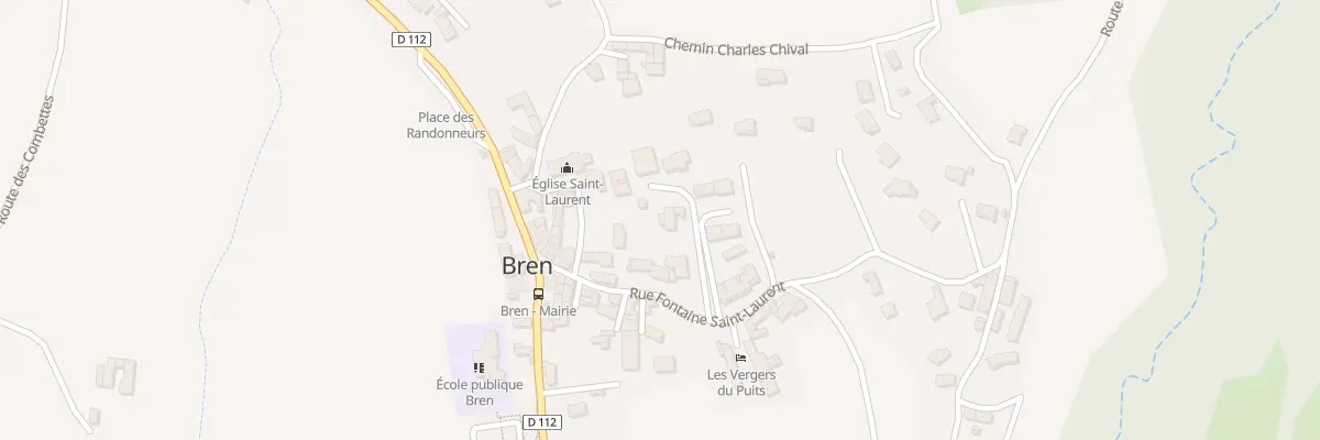 Plan du 73 Imp de la Source à Bren