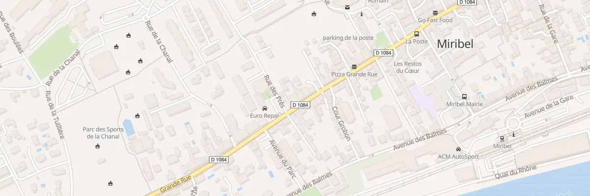 Plan du 675 Grande Rue à Miribel