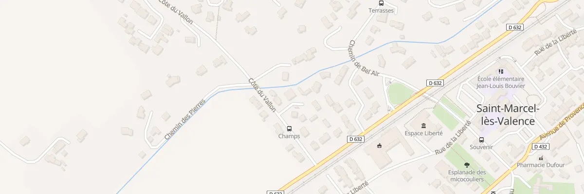 Plan du 9006 Cote du Vallon à Saint-Marcel-lès-Valence