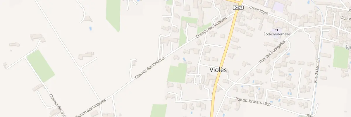 Plan du 5849 Che des Violettes à Violès