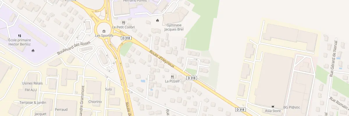 Plan du 89 Route d’Heyrieux à Saint-Priest