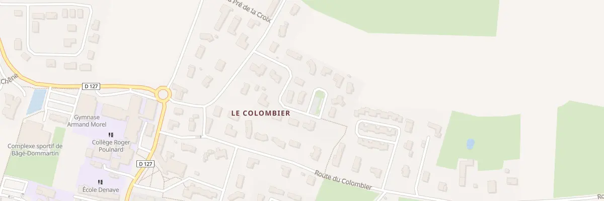 Plan du 180T Rte de Sulignat à Bâgé-Dommartin