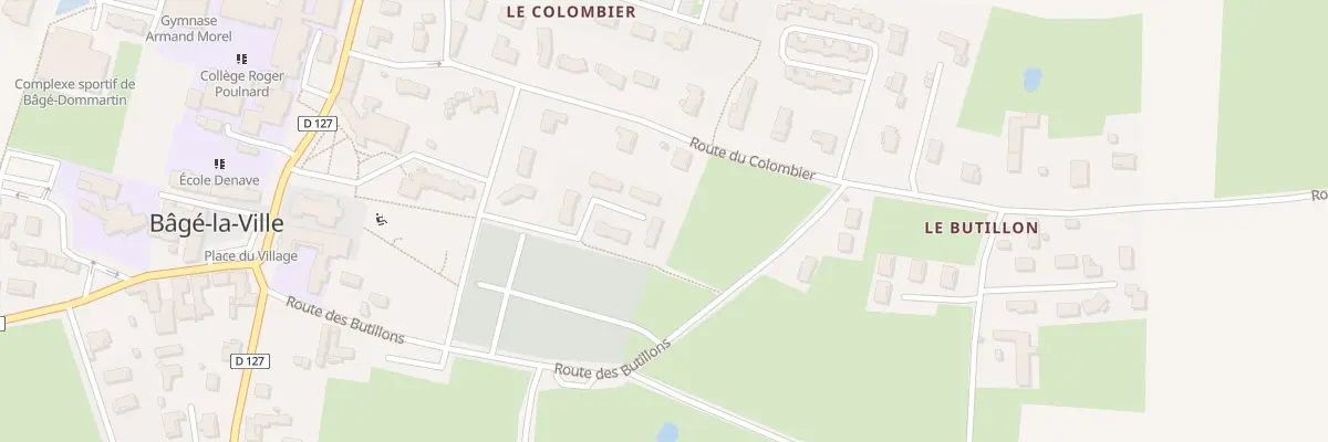 Plan du 97I Rue de la Marpa à Bâgé-Dommartin