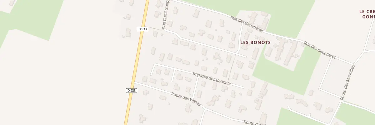 Plan du 22 Lot Les Bonnots à Saint-Bénigne