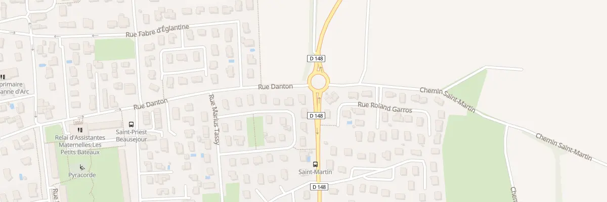 Plan du 14 Rue Paupier Besson à Saint-Priest