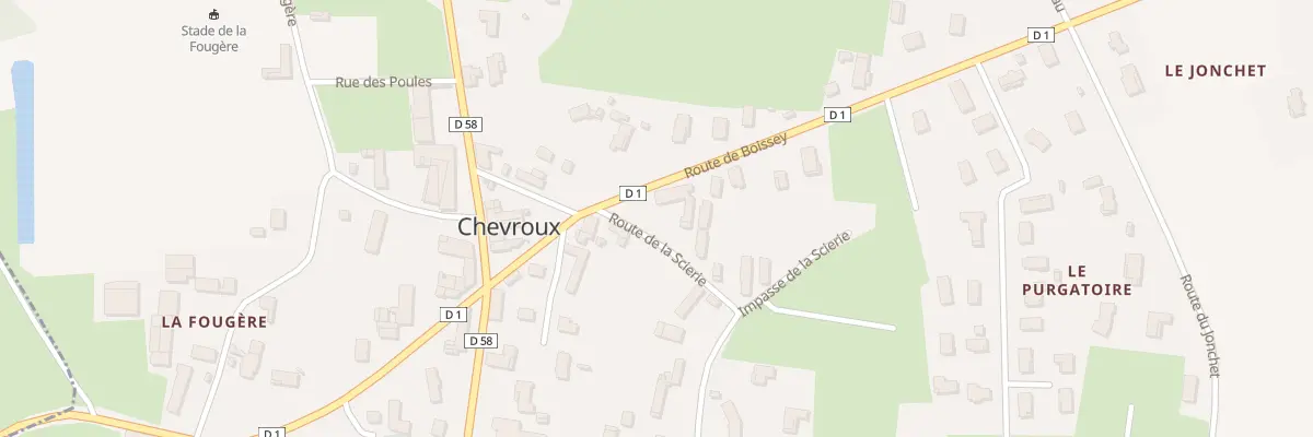 Plan du 142 Rte de Boissey à Chevroux