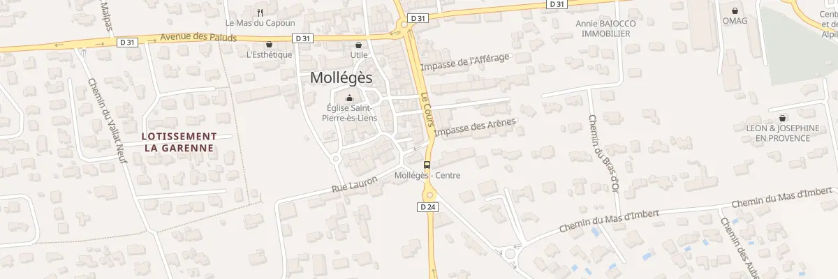 Plan du 30T Rue Le Cours à Mollégès