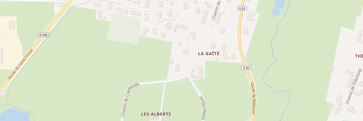 Plan du 264 Che de Chanterelle à Châtillon-sur-Chalaronne